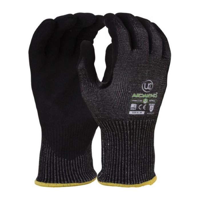 UCi Ardant-5D Microfoam Palm-Coated Level D Cut-Resistant Gloves